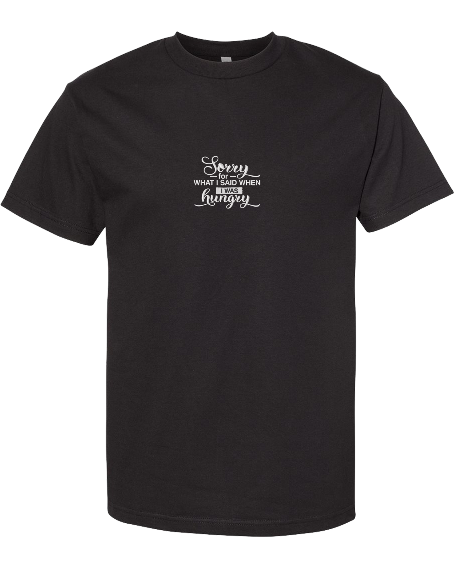 SORRY FOR WHAT I SAID WHEN I WAS HUNGRY - Heavyweight T-Shirt