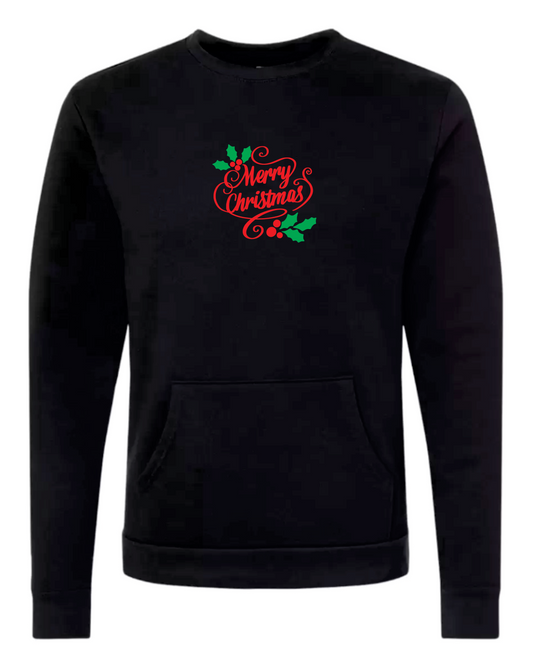 Merry Christmas - Unisex Crew with Pocket