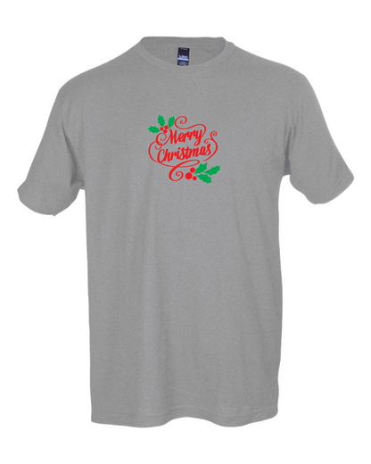 Merry Christmas - Unisex Tee with Tear-Away Tag