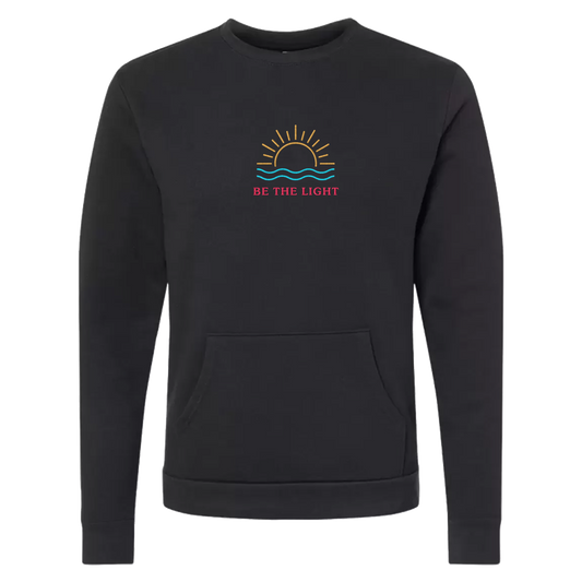 BE THE LIGHT - Unisex Crew with Pocket