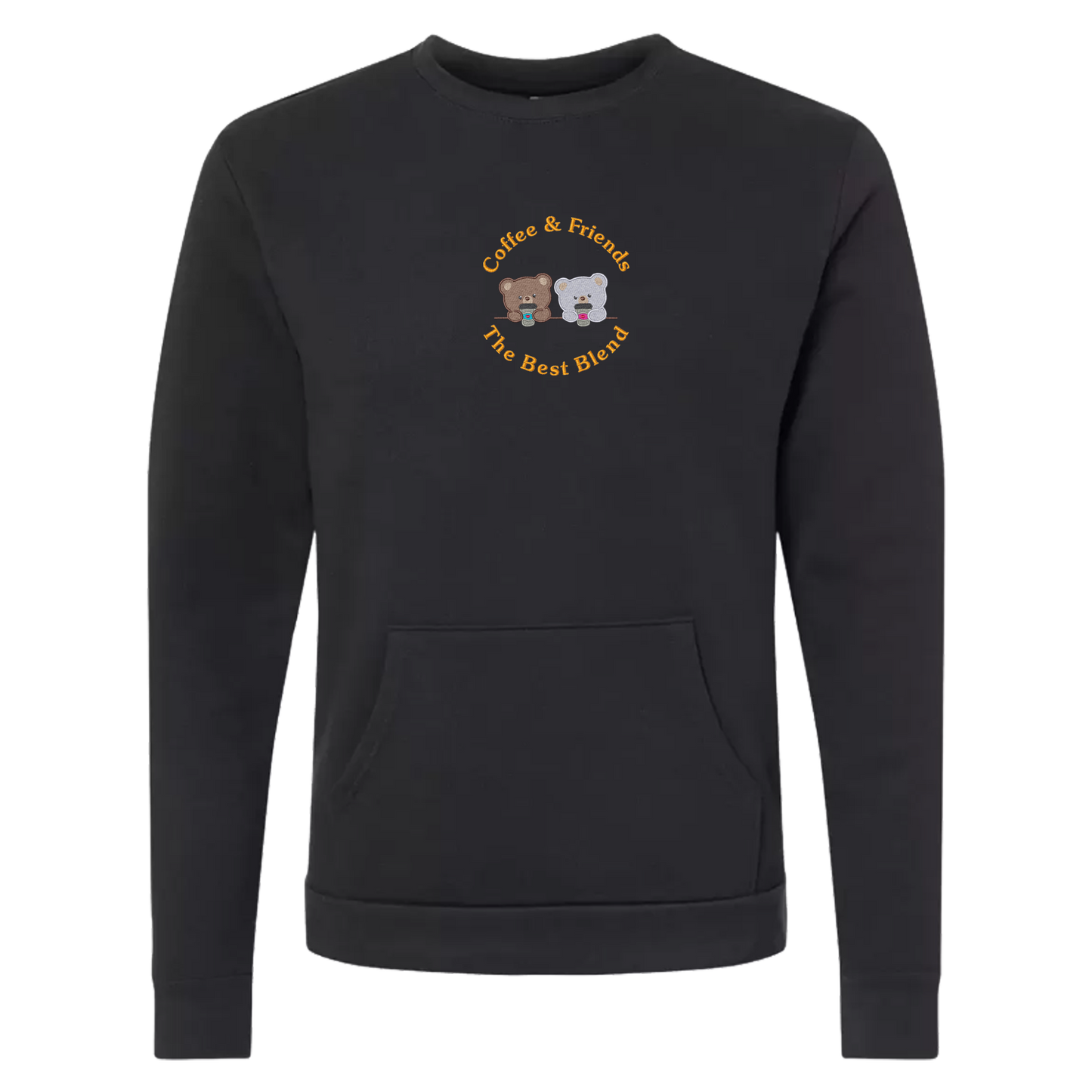 COFFEE AND FRIENDS THE BEST BLEND - Unisex Crew with Pocket