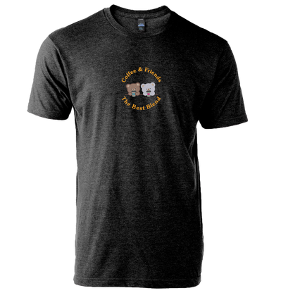 COFFEE AND FRIENDS THE BEST BLEND - Unisex Tee with Tear-Away Tag