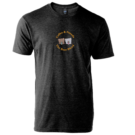 COFFEE AND FRIENDS THE BEST BLEND - Unisex Tee with Tear-Away Tag