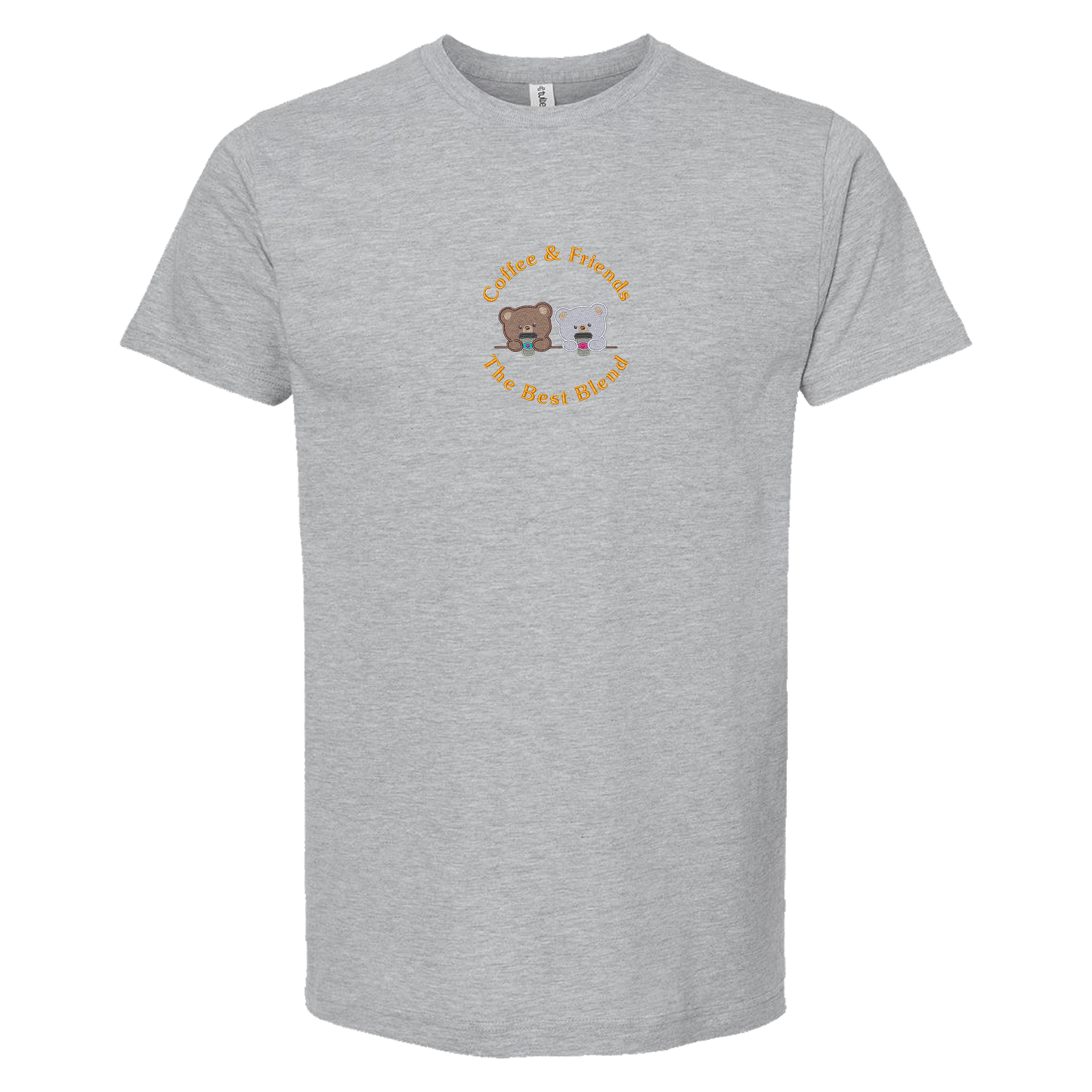 COFFEE AND FRIENDS THE BEST BLEND - Unisex Tee with Tear-Away Tag