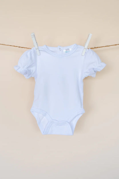 PRINCESS - Girl's Short Sleeve Ruffle Bodysuit