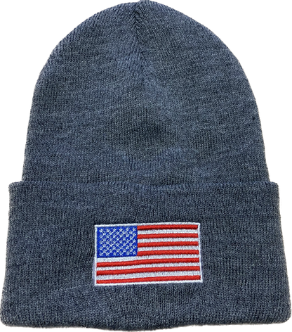 USA FLAG- Knit Beanie (Oxford)