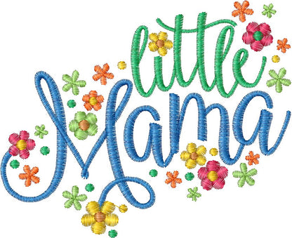 LITTLE MAMA - Unisex Long Sleeve Lap Shoulder Bodysuit