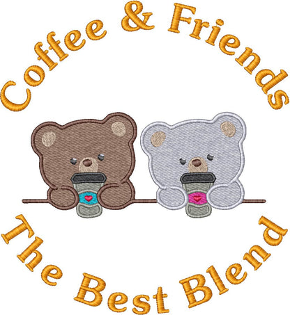 COFFEE AND FRIENDS THE BEST BLEND - Unisex Crew with Pocket