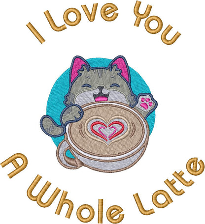 I LOVE YOU A WHOLE LATTE - Unisex PCH Pullover Hoody