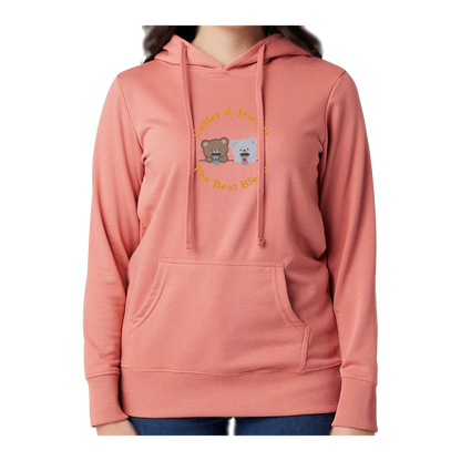 COFFEE AND FRIENDS THE BEST BLEND - Women's French Terry Hoodie