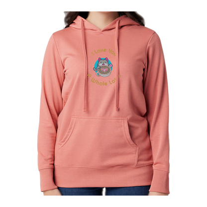 I LOVE YOU A WHOLE LATTE - Women's French Terry Hoodie