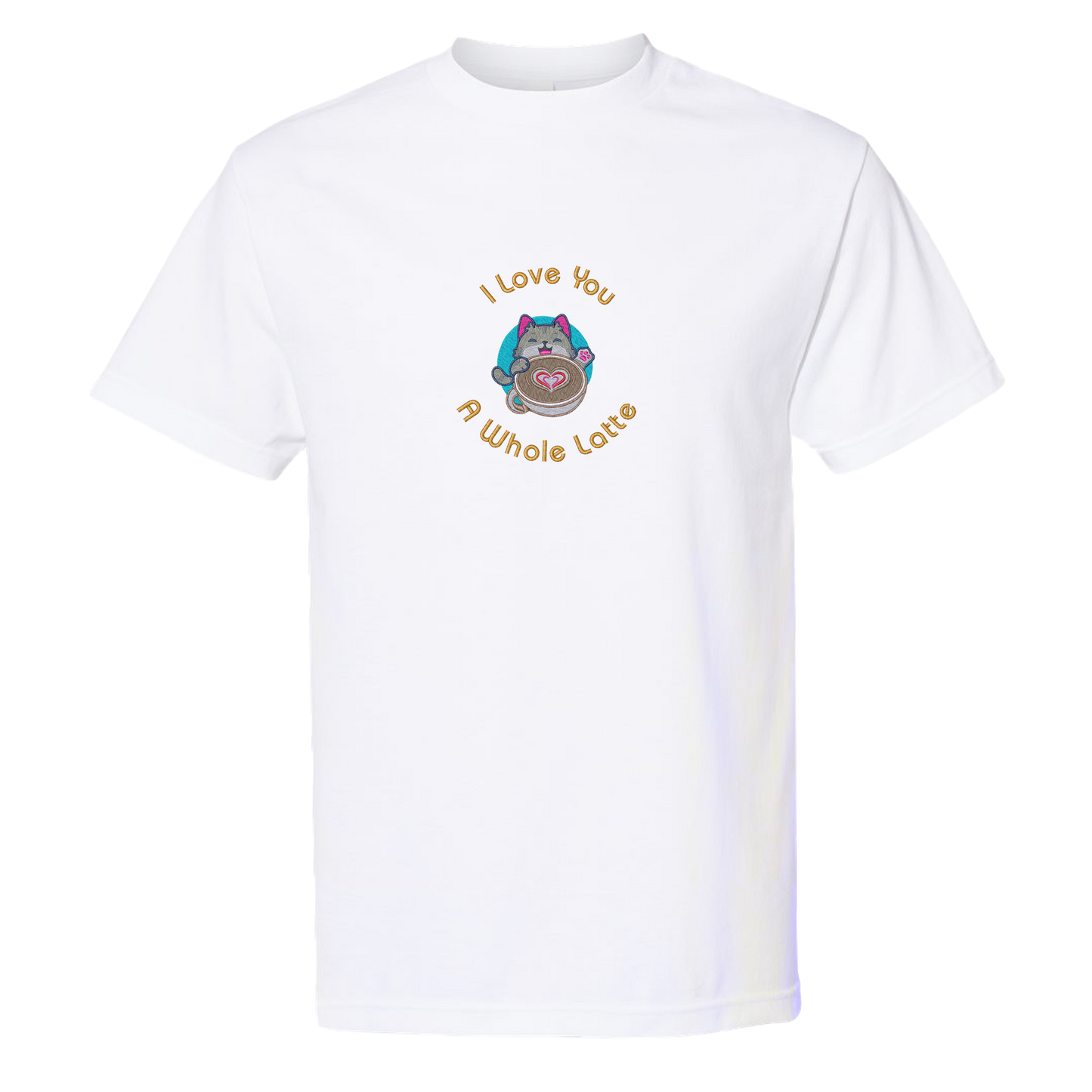 I LOVE YOU A WHOLE LATTE - Heavyweight T-Shirt