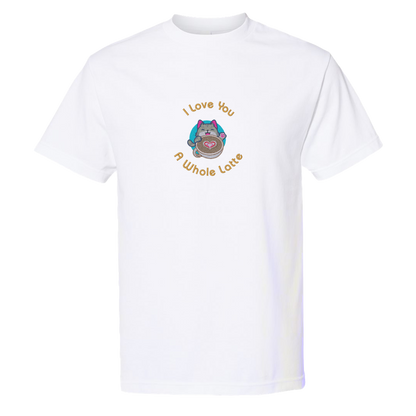 I LOVE YOU A WHOLE LATTE - Heavyweight T-Shirt