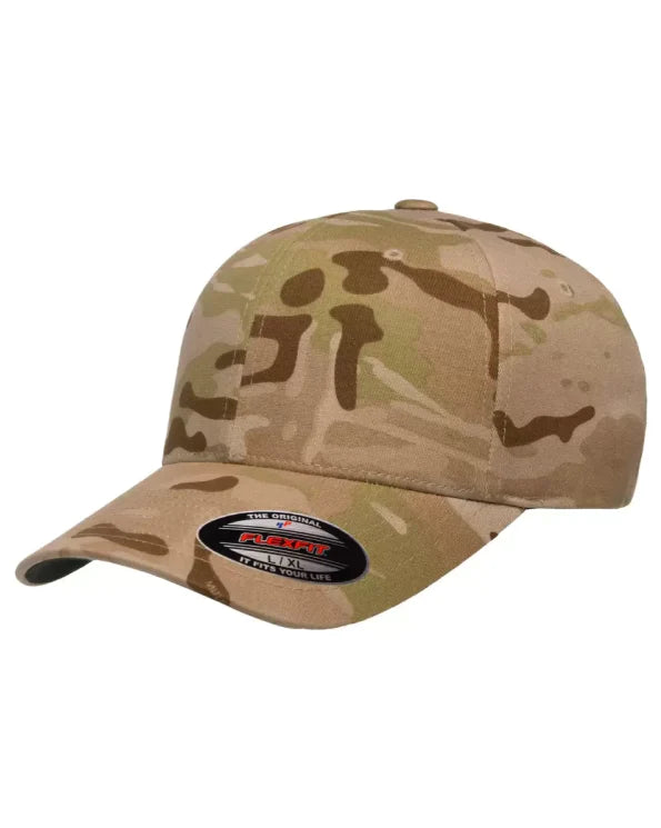 USA FLAG - Multicam Arid Wooly Combed Hat