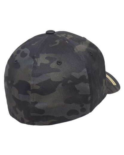 USA FLAG - Multicam Black Wooly Combed Hat