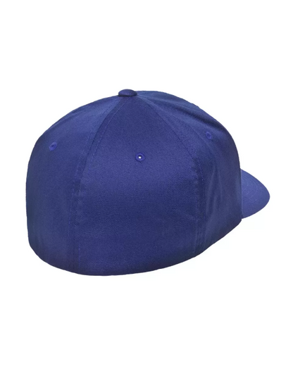 USA FLAG - Solid Royal Blue Wooly Combed Hat