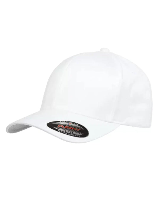 USA FLAG - Solid White Wooly Combed Hat