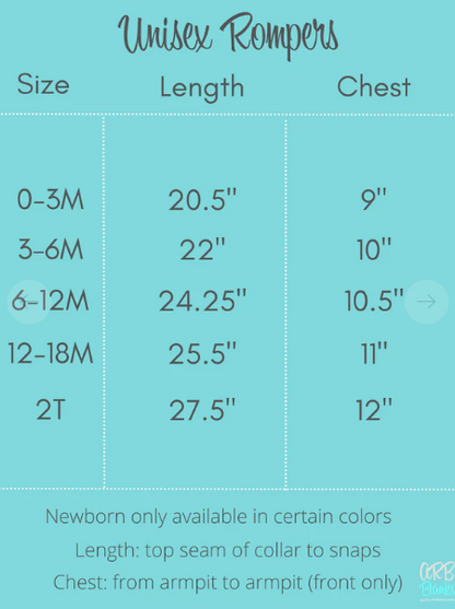 TIARA AND AGE - Unisex Short Sleeve Rompers