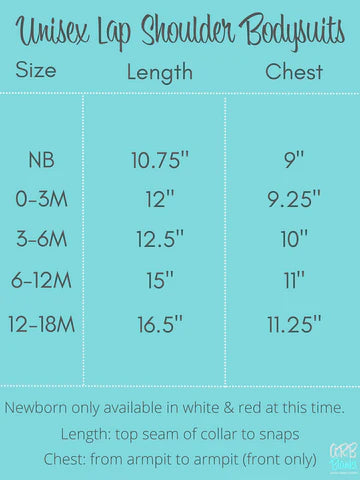TIARA AND AGE - Unisex Long Sleeve Lap Shoulder Bodysuit