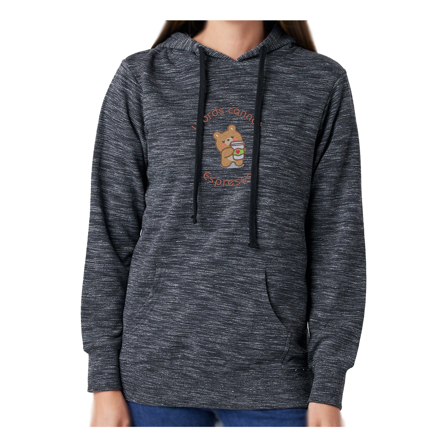 WORDS CANNOT ESPRESSO - Women's French Terry Hoodie