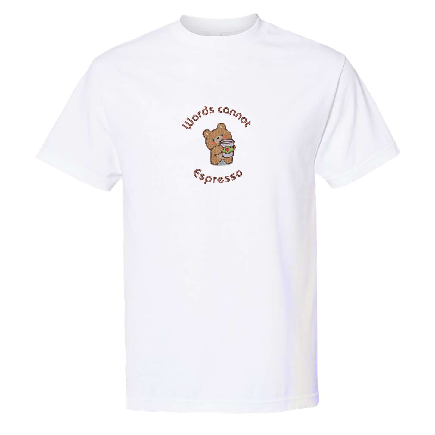 WORDS CANNOT ESPRESSO - Heavyweight T-Shirt