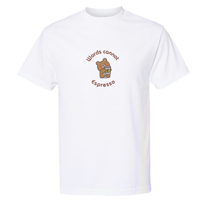 WORDS CANNOT ESPRESSO - Heavyweight T-Shirt